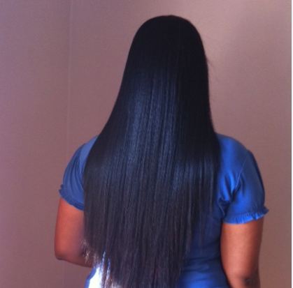 Permanent Hair Straightening of Client